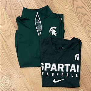 Bundle! Nike Green Spartan MSU Apparel Set